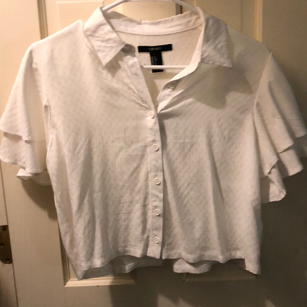 White cropped t-shirt